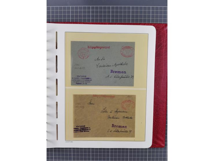 1840/2001 (ca.), Bremen und Cannstatt Heimat-Sammlung mit über 350 belegen, inkl. Dienstmarken und Feldpost, viele interessan
