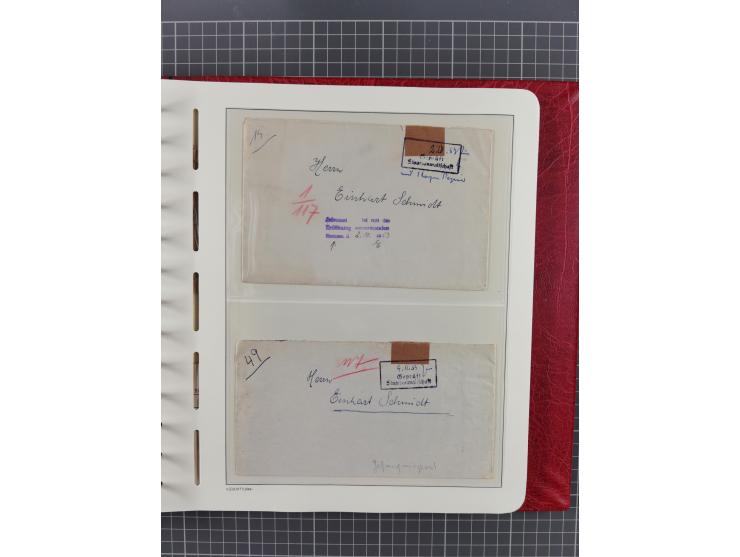 1840/2001 (ca.), Bremen und Cannstatt Heimat-Sammlung mit über 350 belegen, inkl. Dienstmarken und Feldpost, viele interessan