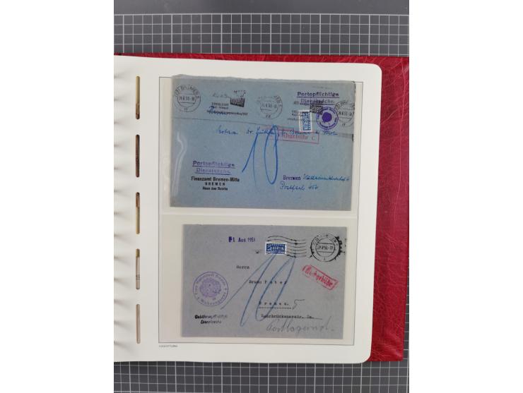 1840/2001 (ca.), Bremen und Cannstatt Heimat-Sammlung mit über 350 belegen, inkl. Dienstmarken und Feldpost, viele interessan