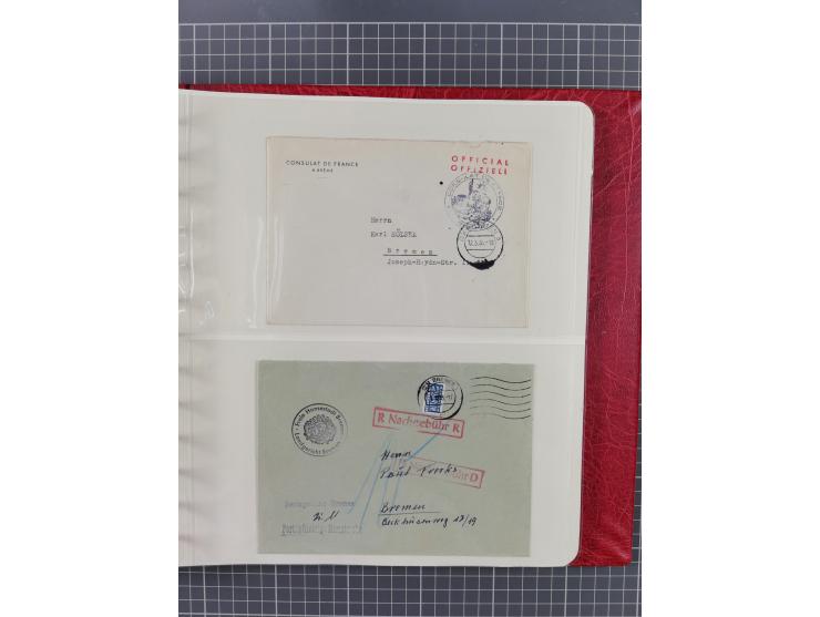 1840/2001 (ca.), Bremen und Cannstatt Heimat-Sammlung mit über 350 belegen, inkl. Dienstmarken und Feldpost, viele interessan