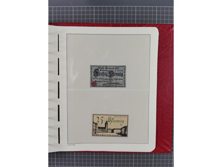 1840/2001 (ca.), Bremen und Cannstatt Heimat-Sammlung mit über 350 belegen, inkl. Dienstmarken und Feldpost, viele interessan