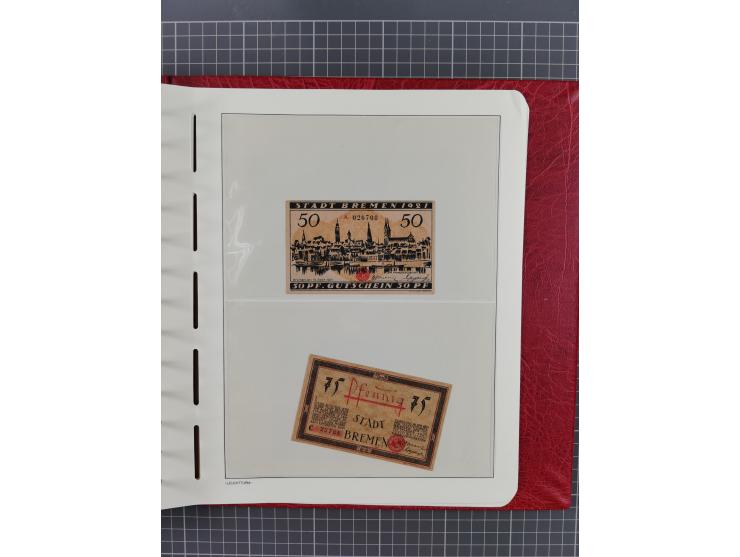 1840/2001 (ca.), Bremen und Cannstatt Heimat-Sammlung mit über 350 belegen, inkl. Dienstmarken und Feldpost, viele interessan