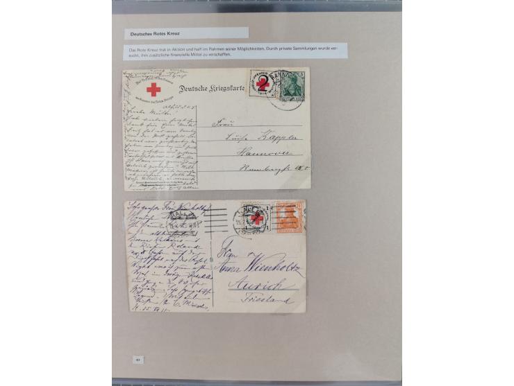 1815/1980 (ca.), interessante Sammlung 'Deutsche Geschichte', ausstellungsmäßig aufgezogen mit interessanten Belegen, dabei G