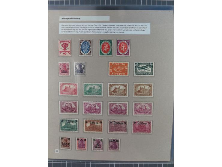 1815/1980 (ca.), interessante Sammlung 'Deutsche Geschichte', ausstellungsmäßig aufgezogen mit interessanten Belegen, dabei G