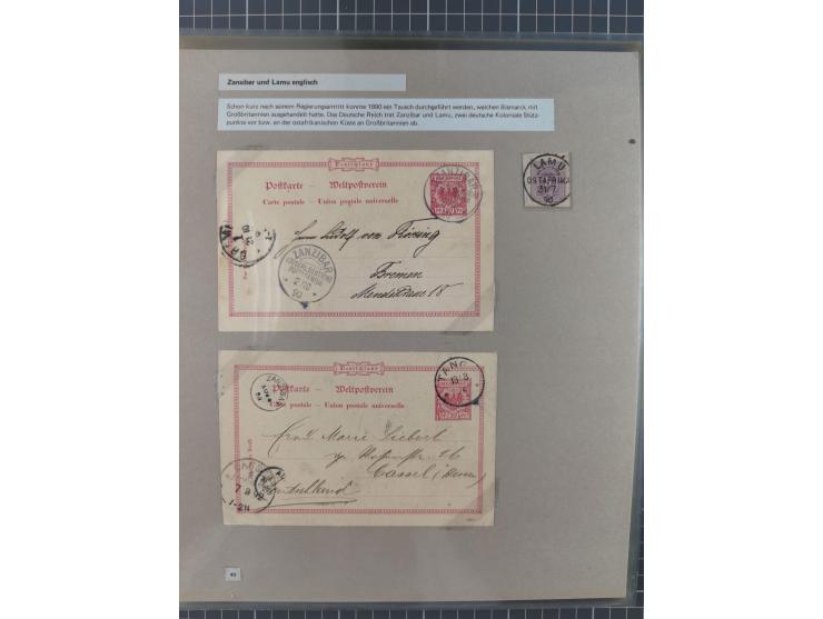 1815/1980 (ca.), interessante Sammlung 'Deutsche Geschichte', ausstellungsmäßig aufgezogen mit interessanten Belegen, dabei G