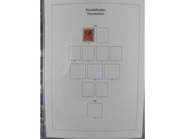 1850/1910 (ca.), Queensland to Western Australia, mostly used collection with a few unused, including Officials, Postage Dues