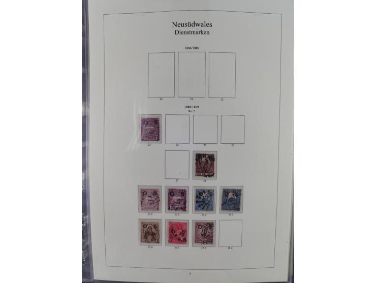 1850/1910 (ca.), Queensland to Western Australia, mostly used collection with a few unused, including Officials, Postage Dues