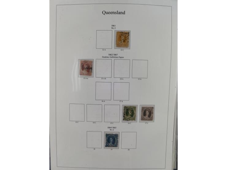 1850/1910 (ca.), Queensland to Western Australia, mostly used collection with a few unused, including Officials, Postage Dues