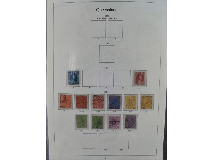 1850/1910 (ca.), Queensland to Western Australia, mostly used collection with a few unused, including Officials, Postage Dues