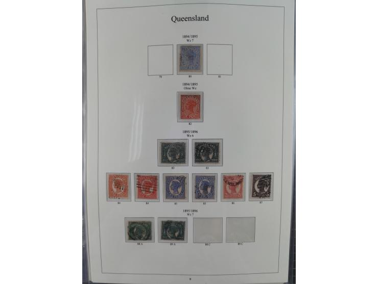 1850/1910 (ca.), Queensland to Western Australia, mostly used collection with a few unused, including Officials, Postage Dues