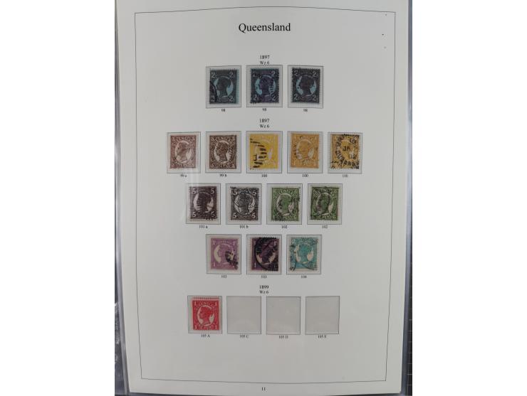 1850/1910 (ca.), Queensland to Western Australia, mostly used collection with a few unused, including Officials, Postage Dues