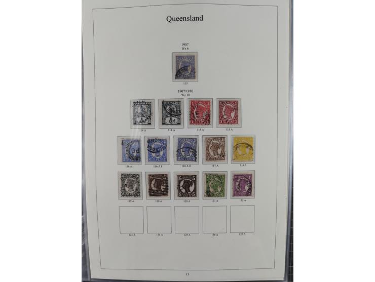 1850/1910 (ca.), Queensland to Western Australia, mostly used collection with a few unused, including Officials, Postage Dues