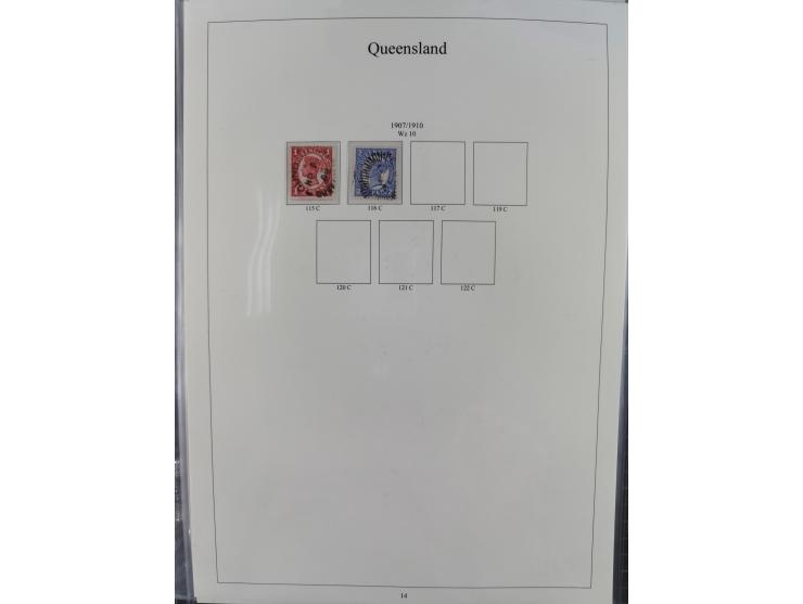 1850/1910 (ca.), Queensland to Western Australia, mostly used collection with a few unused, including Officials, Postage Dues