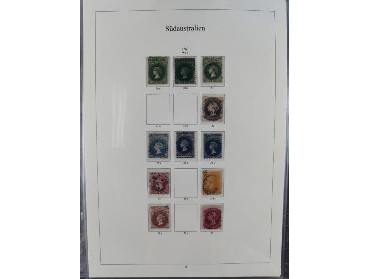 1850/1910 (ca.), Queensland to Western Australia, mostly used collection with a few unused, including Officials, Postage Dues