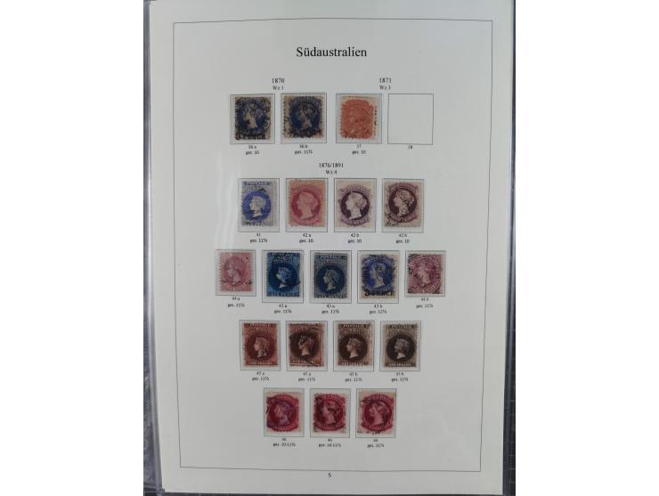 1850/1910 (ca.), Queensland to Western Australia, mostly used collection with a few unused, including Officials, Postage Dues