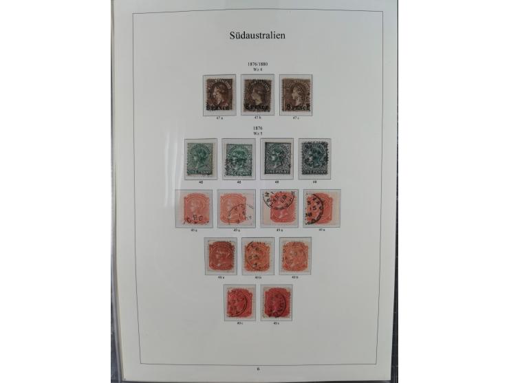 1850/1910 (ca.), Queensland to Western Australia, mostly used collection with a few unused, including Officials, Postage Dues