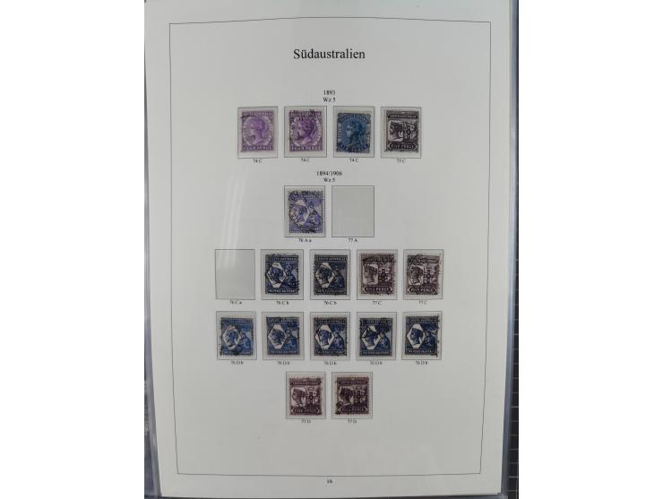 1850/1910 (ca.), Queensland to Western Australia, mostly used collection with a few unused, including Officials, Postage Dues