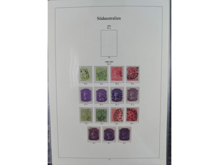 1850/1910 (ca.), Queensland to Western Australia, mostly used collection with a few unused, including Officials, Postage Dues