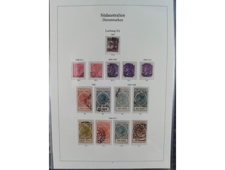 1850/1910 (ca.), Queensland to Western Australia, mostly used collection with a few unused, including Officials, Postage Dues