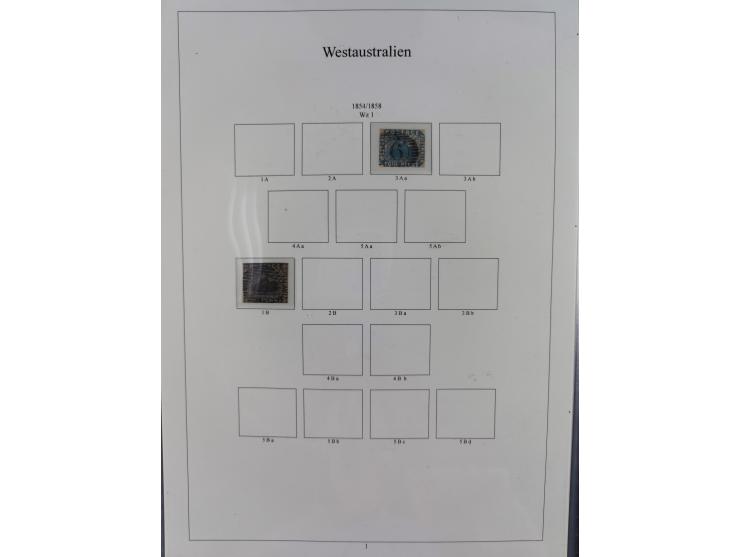 1850/1910 (ca.), Queensland to Western Australia, mostly used collection with a few unused, including Officials, Postage Dues