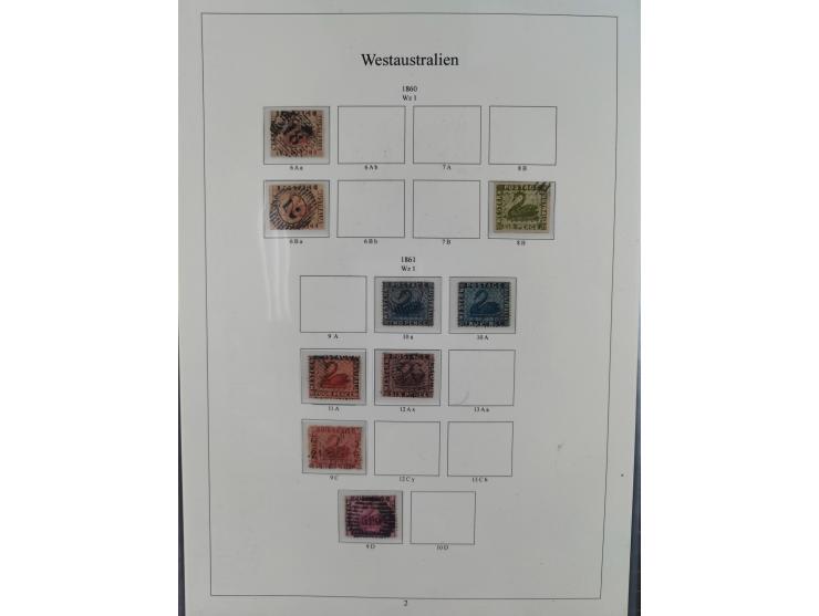 1850/1910 (ca.), Queensland to Western Australia, mostly used collection with a few unused, including Officials, Postage Dues