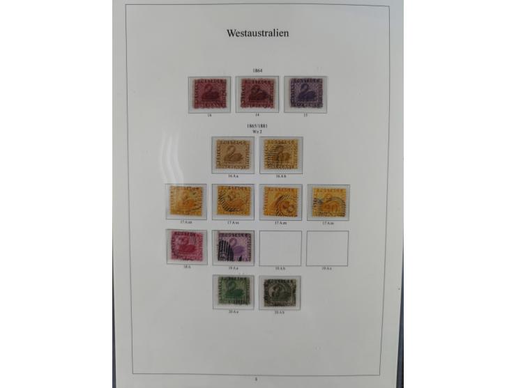 1850/1910 (ca.), Queensland to Western Australia, mostly used collection with a few unused, including Officials, Postage Dues