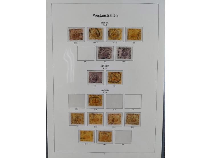 1850/1910 (ca.), Queensland to Western Australia, mostly used collection with a few unused, including Officials, Postage Dues