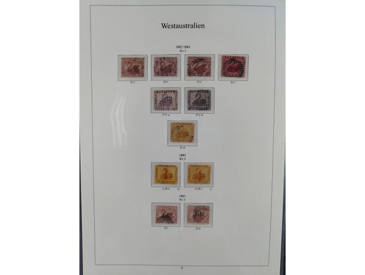 1850/1910 (ca.), Queensland to Western Australia, mostly used collection with a few unused, including Officials, Postage Dues