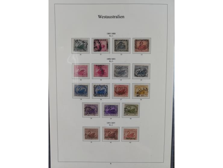 1850/1910 (ca.), Queensland to Western Australia, mostly used collection with a few unused, including Officials, Postage Dues