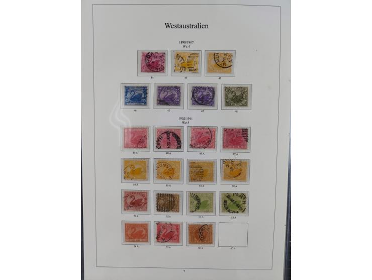 1850/1910 (ca.), Queensland to Western Australia, mostly used collection with a few unused, including Officials, Postage Dues