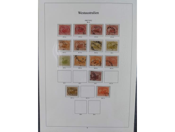 1850/1910 (ca.), Queensland to Western Australia, mostly used collection with a few unused, including Officials, Postage Dues