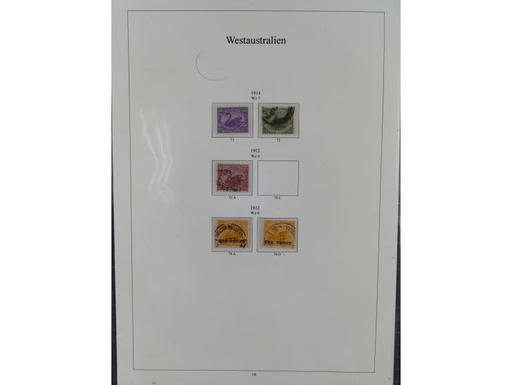 1850/1910 (ca.), Queensland to Western Australia, mostly used collection with a few unused, including Officials, Postage Dues