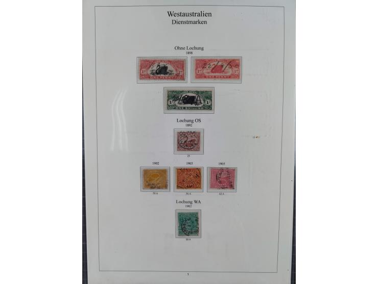 1850/1910 (ca.), Queensland to Western Australia, mostly used collection with a few unused, including Officials, Postage Dues