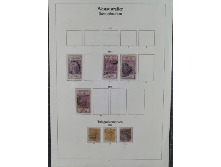 1850/1910 (ca.), Queensland to Western Australia, mostly used collection with a few unused, including Officials, Postage Dues