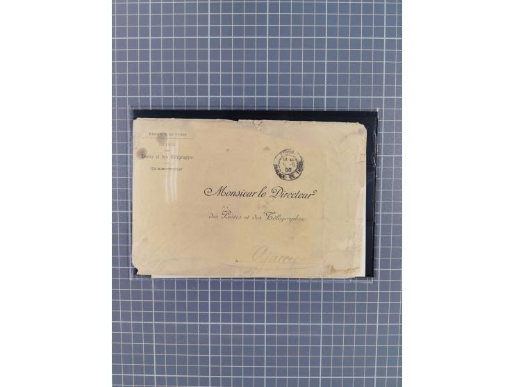 1901/54, lot with over 40 crash- and wreck-covers with various indicative cancellations, postal envelopes and sealing labels