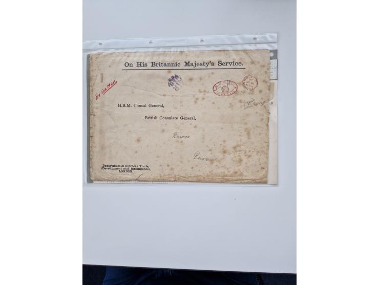 1927/34, Ausstellungs-Sammlung “Persien - Die Luftpostausgaben 1927-1934” mit ca. 75 Belegen, dabei Erstflüge, Junker-Versuch