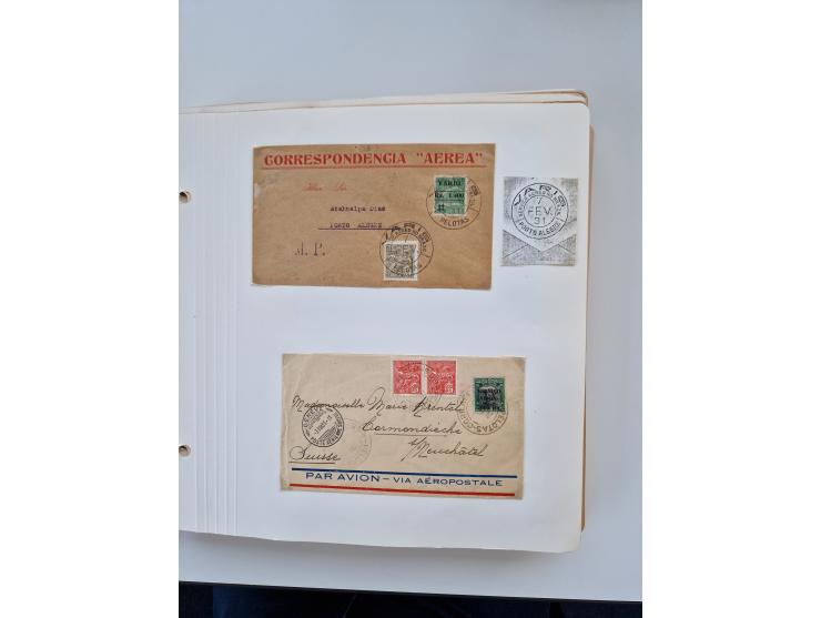 1928/49, interessante Sammlung “Luftpost in Brasilien” mit fast 150 Briefen und Karten, dabei Inlandspost, bessere Frankature