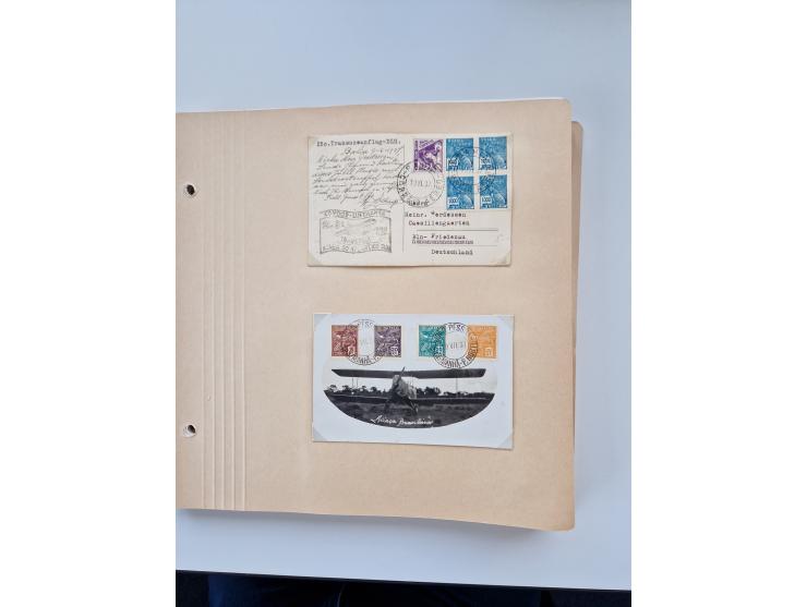 1928/49, interessante Sammlung “Luftpost in Brasilien” mit fast 150 Briefen und Karten, dabei Inlandspost, bessere Frankature