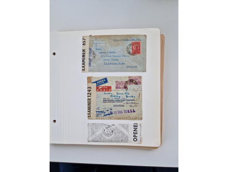 1928/49, interessante Sammlung “Luftpost in Brasilien” mit fast 150 Briefen und Karten, dabei Inlandspost, bessere Frankature