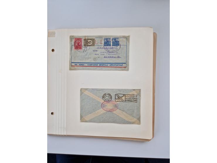 1928/49, interessante Sammlung “Luftpost in Brasilien” mit fast 150 Briefen und Karten, dabei Inlandspost, bessere Frankature