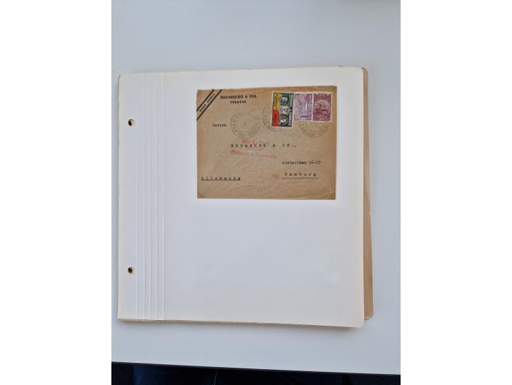1928/49, interessante Sammlung “Luftpost in Brasilien” mit fast 150 Briefen und Karten, dabei Inlandspost, bessere Frankature