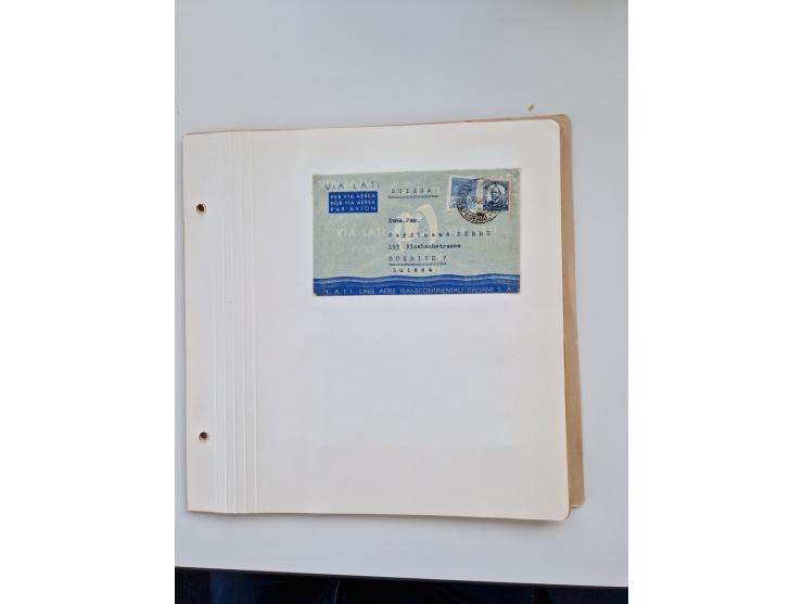 1928/49, interessante Sammlung “Luftpost in Brasilien” mit fast 150 Briefen und Karten, dabei Inlandspost, bessere Frankature