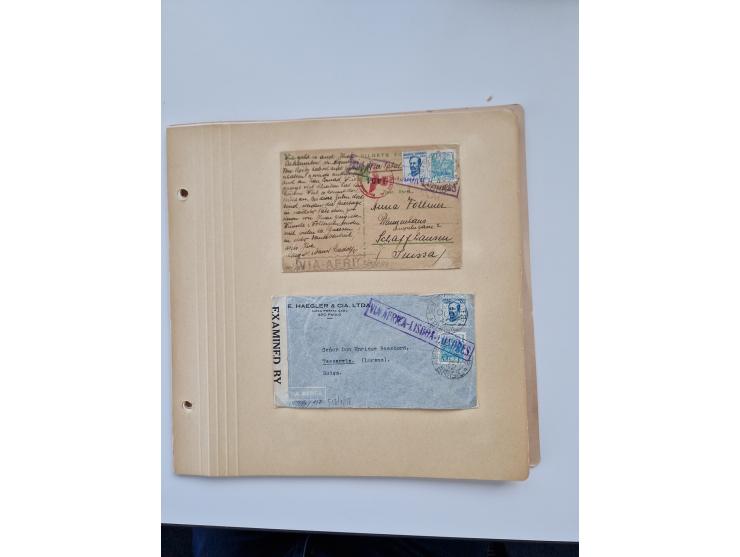 1928/49, interessante Sammlung “Luftpost in Brasilien” mit fast 150 Briefen und Karten, dabei Inlandspost, bessere Frankature