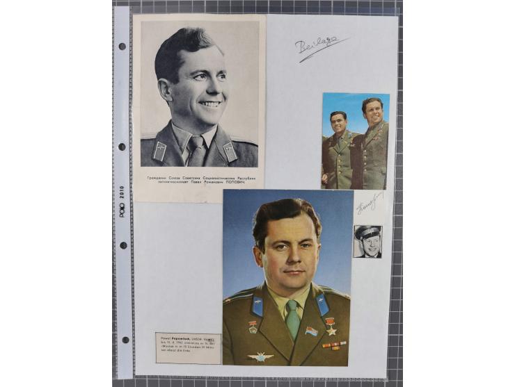 1960/2015, interessanter Bestand mit Motiv-Marken und Blocks, FDC, SST und Sonderbelege, meist bis ca. 1990, dazu Autographen