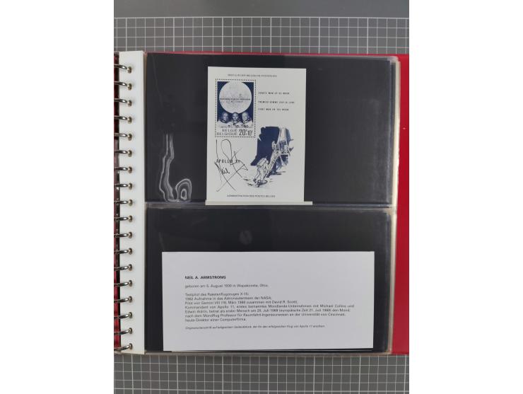 1960/2015, interessanter Bestand mit Motiv-Marken und Blocks, FDC, SST und Sonderbelege, meist bis ca. 1990, dazu Autographen