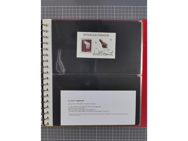 1960/2015, interessanter Bestand mit Motiv-Marken und Blocks, FDC, SST und Sonderbelege, meist bis ca. 1990, dazu Autographen