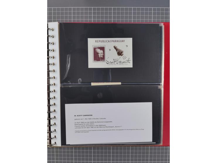 1960/2015, interessanter Bestand mit Motiv-Marken und Blocks, FDC, SST und Sonderbelege, meist bis ca. 1990, dazu Autographen