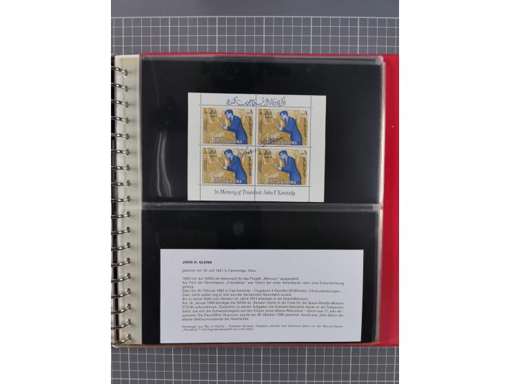 1960/2015, interessanter Bestand mit Motiv-Marken und Blocks, FDC, SST und Sonderbelege, meist bis ca. 1990, dazu Autographen