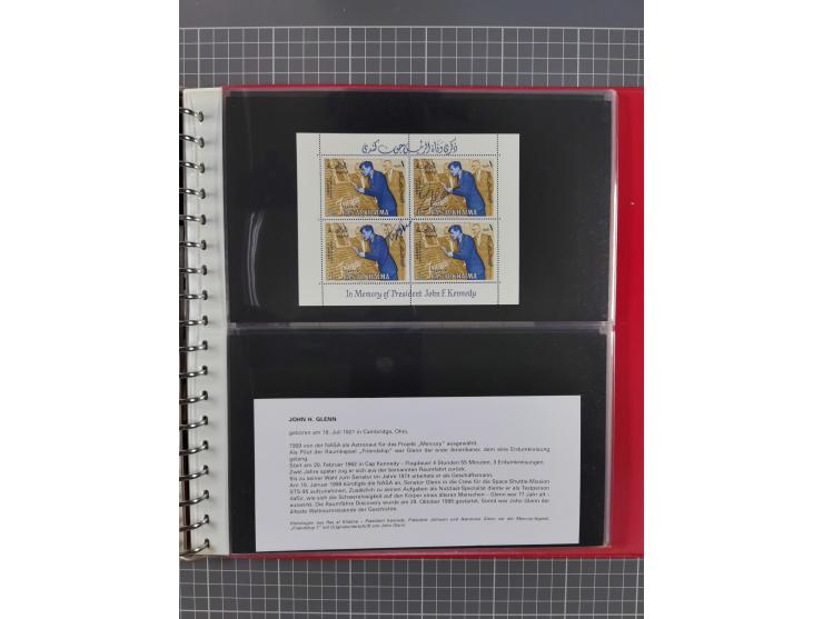 1960/2015, interessanter Bestand mit Motiv-Marken und Blocks, FDC, SST und Sonderbelege, meist bis ca. 1990, dazu Autographen