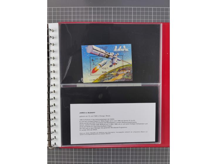 1960/2015, interessanter Bestand mit Motiv-Marken und Blocks, FDC, SST und Sonderbelege, meist bis ca. 1990, dazu Autographen